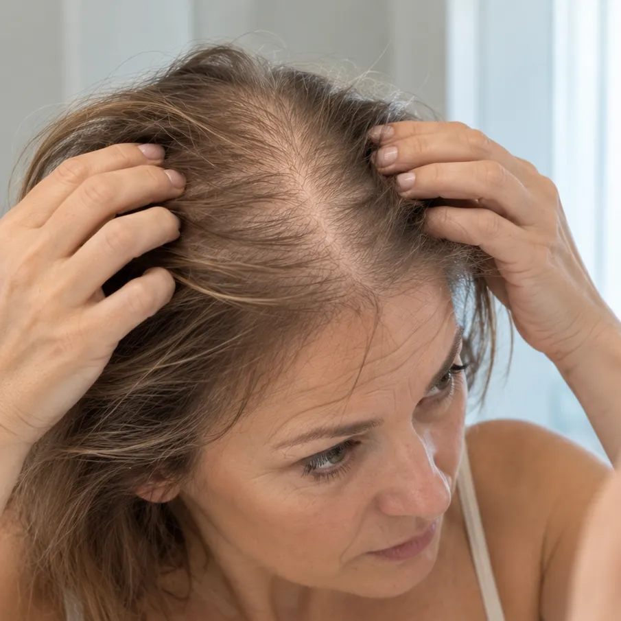 Wider hair part