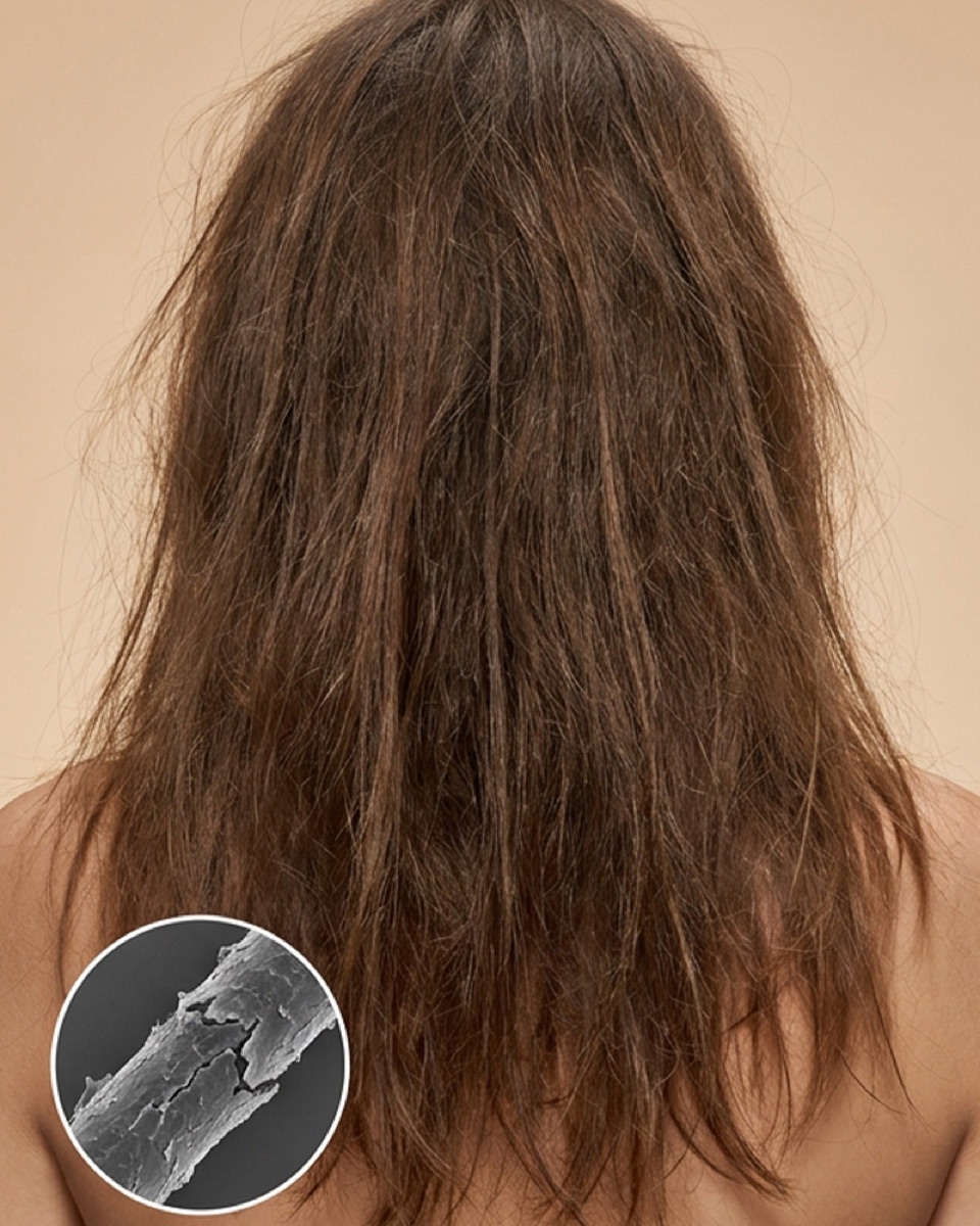 Dry hair before use