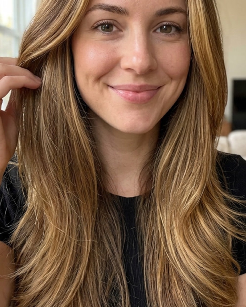 Shiny, healthy hair after use
