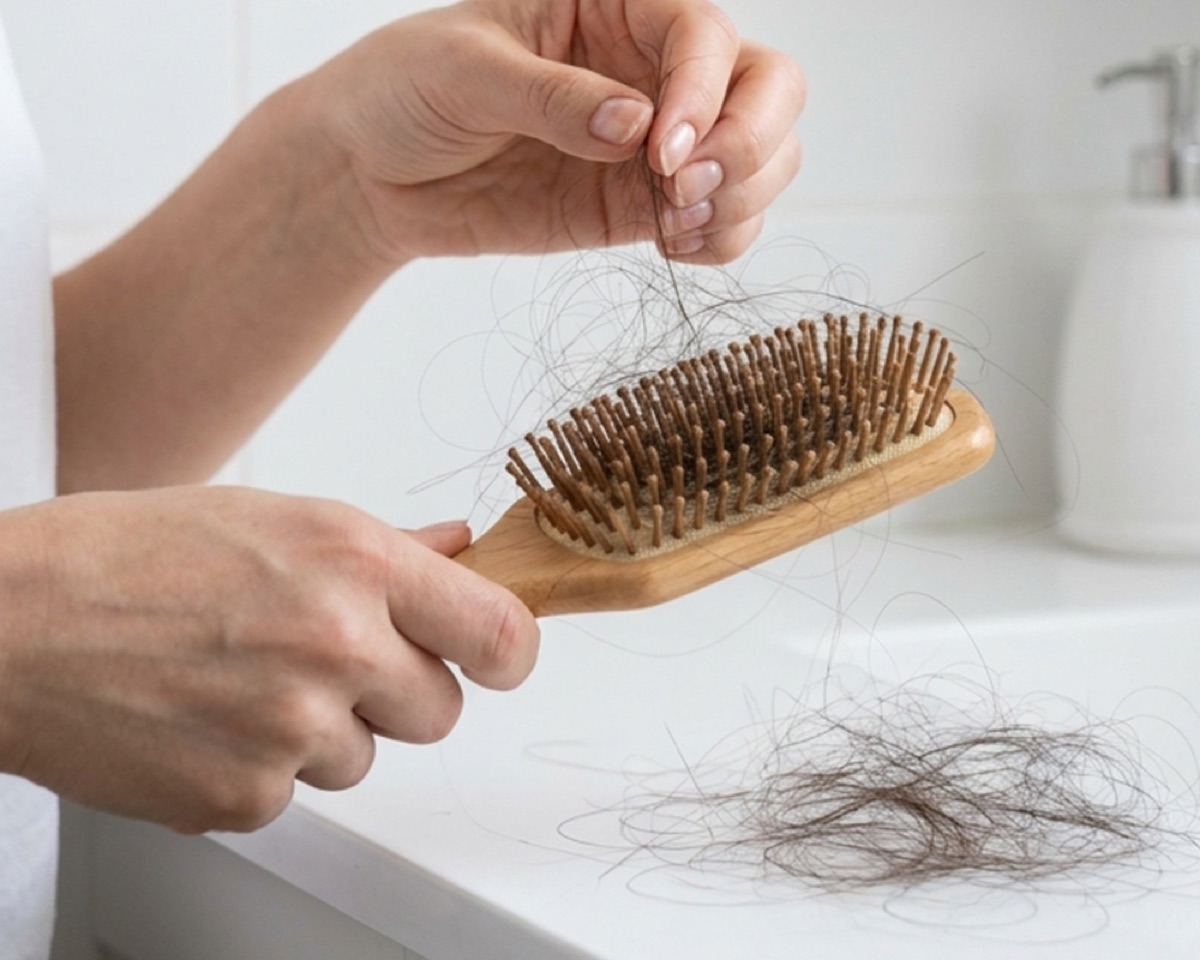 Straw-like hair